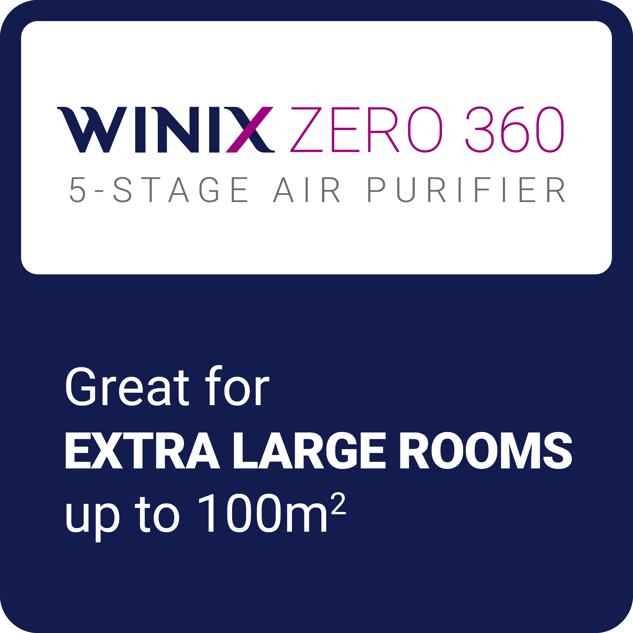WINIX ZERO+ 360 5-STAGE AIR PURIFIER